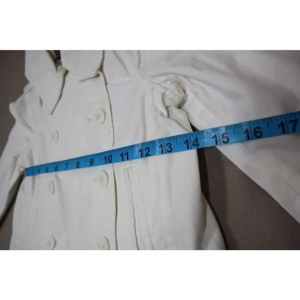 Polo Ralph‎ Lauren White Denim Buttoned Jacket Kids Size 6